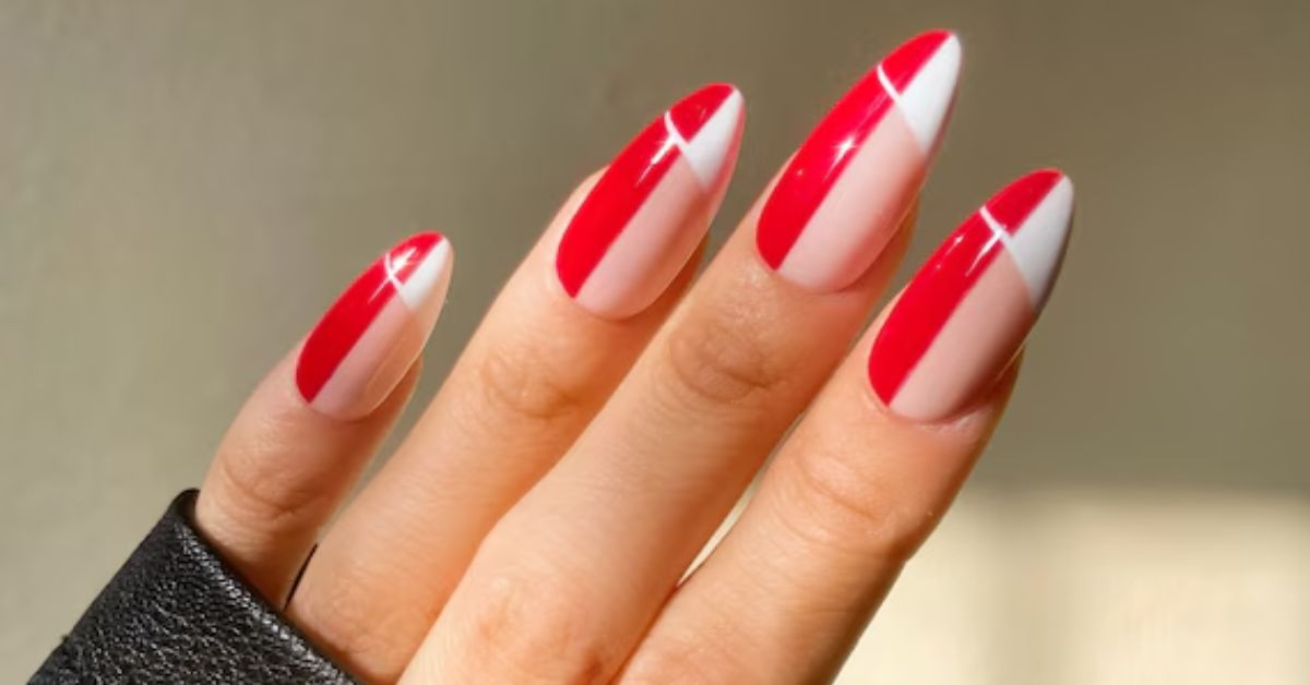 Abstract Red Nails