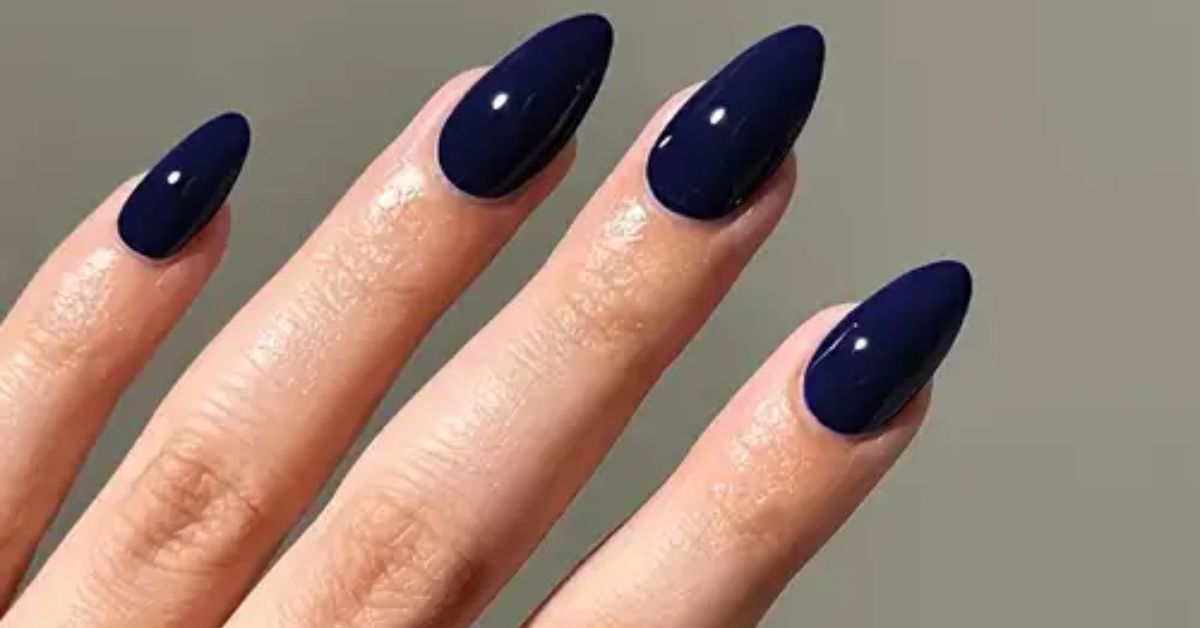 Dark Blues Nails