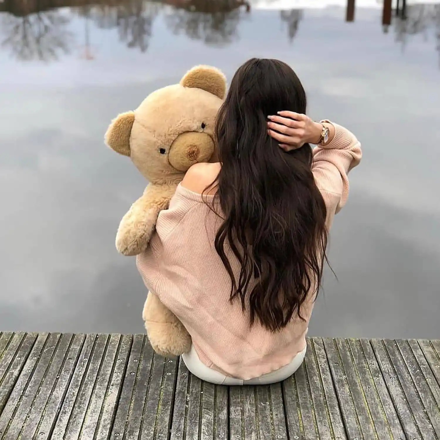 Girls DP With Teddy