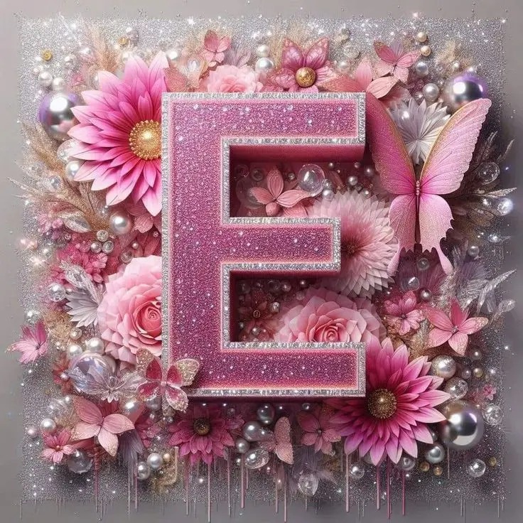 Heart Letter E Name Dp