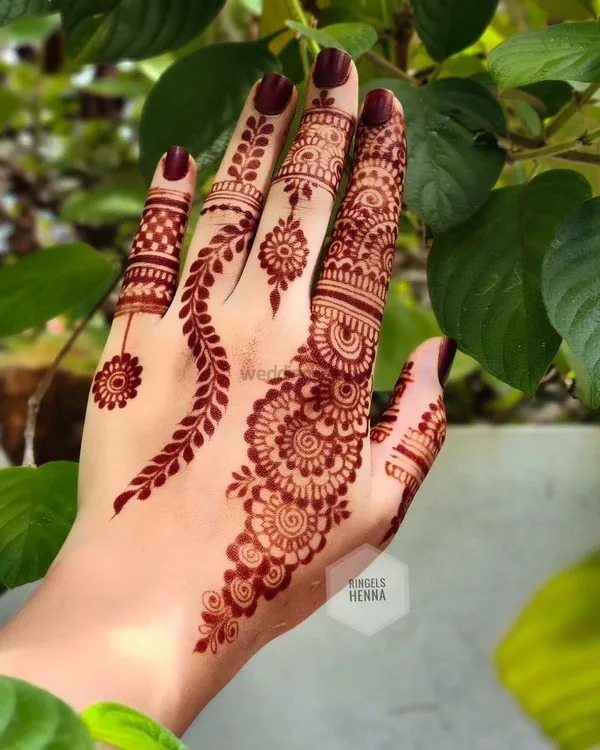 Aesthetic Mehndi Design Back Hand Arabic