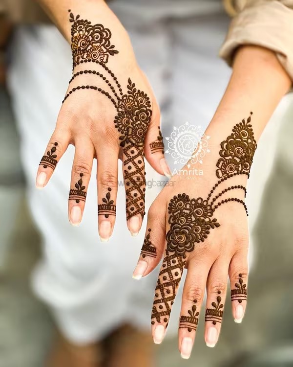 Arabic Circle Mehndi Design