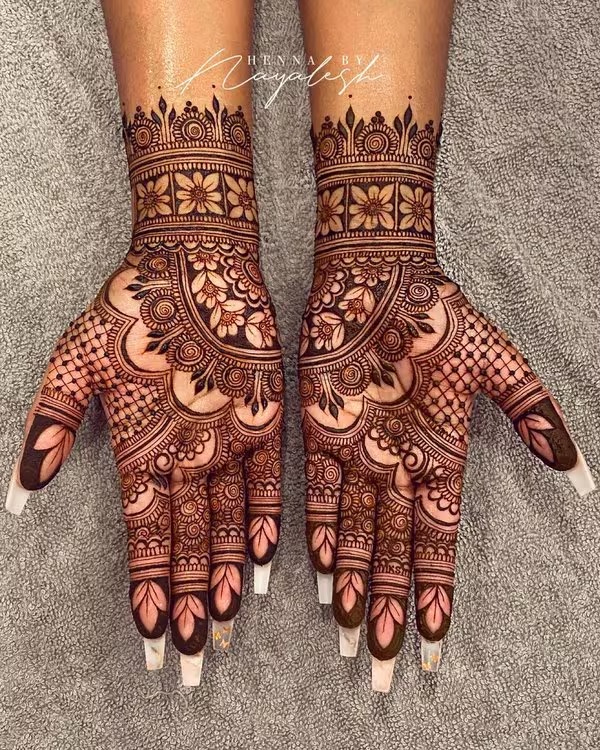 Back Hand Mehndi Design Images