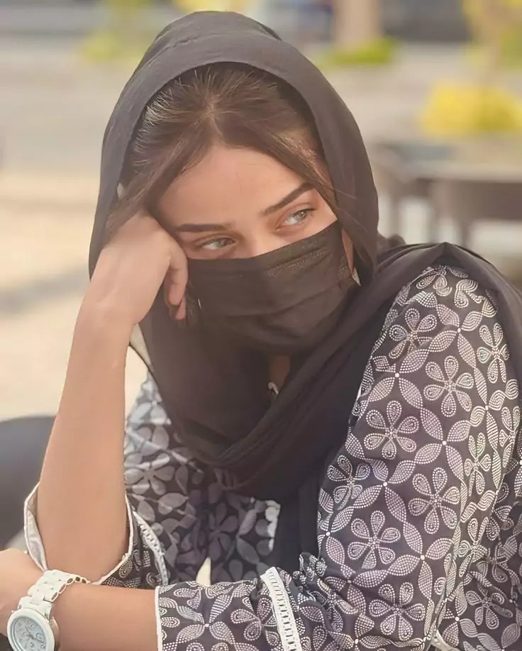 Beautiful Girl With Mask