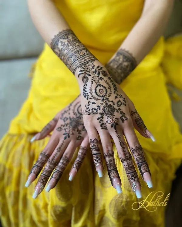 Floral Mehndi Design Images