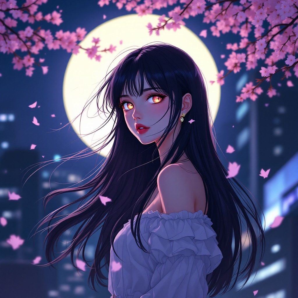 Cool Dark Anime Girl Dp