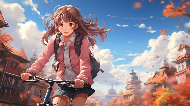 Happy Cute Anime Girl Dp