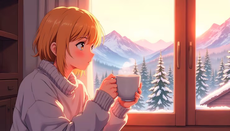 Lonely Anime Girl Dp