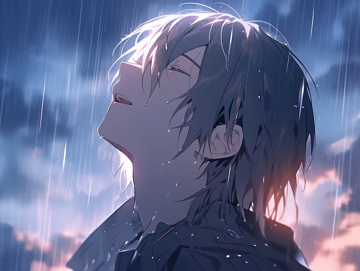Dark Alone Sad Anime Boy Wallpaper