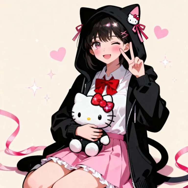 Pink Hello Kitty Pfp