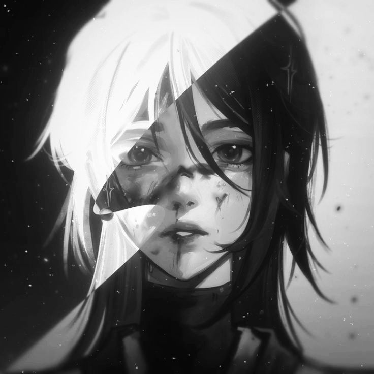 Black And White Pfp Girl
