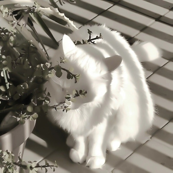 White Cat Aesthetic Pfp